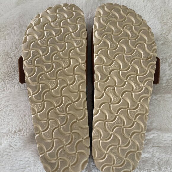 Birkenstock Womens MADRID BIG BUCKLE Cognac Brown Oiled Leather Sandals 39 /8 N - Picture 13 of 15